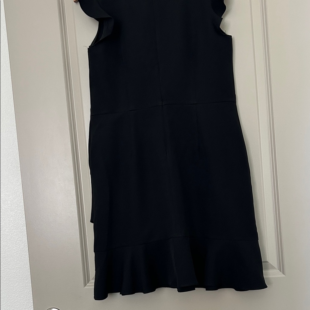LOFT Black Ruffle Mini Dress - Picture 11 of 12